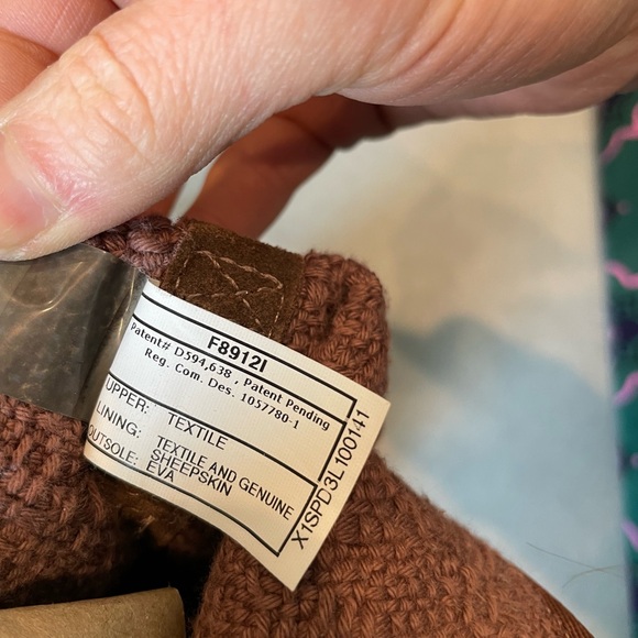 UGG Women's Heirloom Cocoa Brown Lace-Up Textile Tweed Boots 8 - Picture 15 of 16